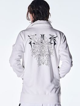 (ͽ���ʡ�8������9������ͽ��/kiryuyrik������奦����奦/Double Knit Jersey Stand Collar Blouson/White