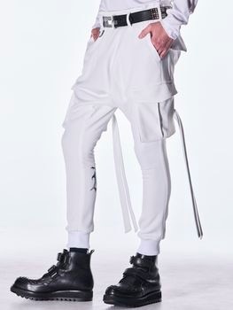 (ͽ���ʡ�8������9������ͽ��/kiryuyrik������奦����奦/Double Knit Jersey Saruel Pants/White