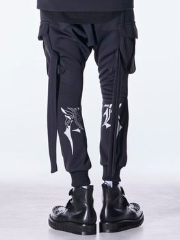 (ͽ���ʡ�8������9������ͽ��/kiryuyrik������奦����奦/Double Knit Jersey Saruel Pants/Black