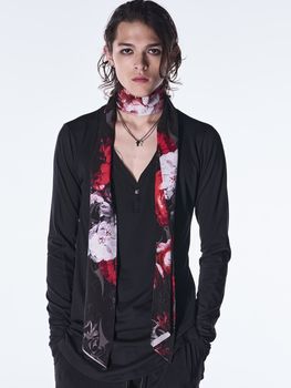 (ͽ���ʡ�9������10������ͽ��/kiryuyrik������奦����奦/Goth Flora Suede Satin Stoal/Black