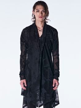 (ͽ���ʡ�9������10������ͽ��/kiryuyrik������奦����奦/Opal Mesh Flare Cardigan/Black