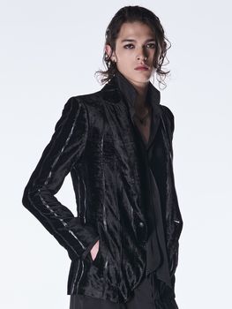 (ͽ���ʡ�10������11������ͽ��/kiryuyrik������奦����奦/TOGE Velvet Peaked Jacket/Black
