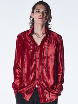 (ͽ���ʡ�10������11������ͽ��/kiryuyrik������奦����奦/TOGE Velvet Shirt/Red