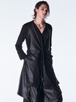 (ͽ���ʡ�10������11������ͽ��/kiryuyrik������奦����奦/Emboss Silley Jersey Flare Vest/Black