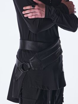 (ͽ���ʡ�10������11������ͽ��/kiryuyrik������奦����奦/Emboss Silley Jersey Body Bag/Black