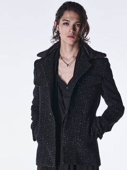 (ͽ���ʡ�11������12������ͽ��/kiryuyrik������奦����奦/Tweed Fur Safari Blouson/Black