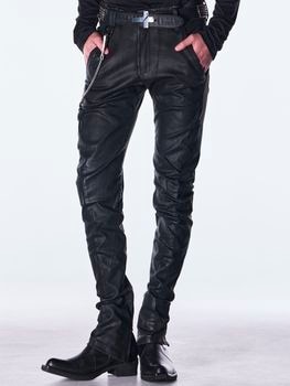 (ͽ���ʡ�11������12������ͽ��/kiryuyrik������奦����奦/Denim Curve Pants/Black