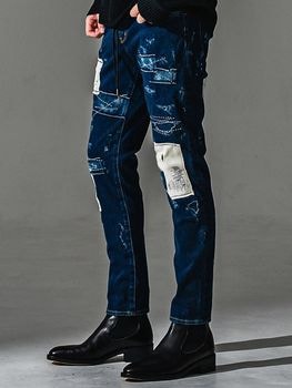 (ͽ���ʡ�9��10������ͽ��/41TH RESOUND CLOTHING���ꥵ����ɥ���������/regular taperd MICK DENIM JERSEY/DINDREMAKE