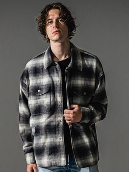 (ͽ���ʡ�9��10������ͽ��/41TH RESOUND CLOTHING���ꥵ����ɥ���������/flannel check JK/BLACK