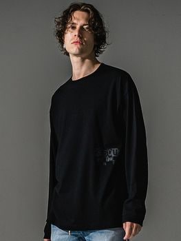 (ͽ���ʡ�7��8������ͽ��/41TH RESOUND CLOTHING���ꥵ����ɥ���������/LOOSE FIT uk over longsleave Tee/BLACK
