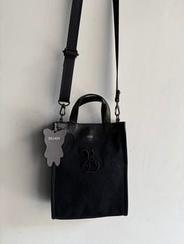 (ͽ���ʡ�9��10������ͽ��/41TH RESOUND CLOTHING���ꥵ����ɥ���������/denim mini tote bag/BLACK