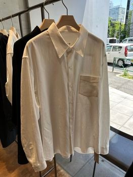 LAD MUSICIAN����å� �ߥ塼�������/KHADI CALICO POCKET COMFORT SHIRT/WHITE