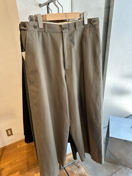 LAD MUSICIAN����å� �ߥ塼�������/C/N CORDURA BACK SATIN WIDE PT/GRAY BEIGE
