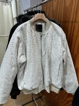 LAD MUSICIAN����å� �ߥ塼�������/NEEDLE-PUNCHE CORD LACE P/T MA-1/BEIGE