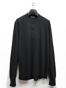 LAD MUSICIAN����å� �ߥ塼�������/ORGANIC COTTON THERMAL H/NECK PO/BLACK