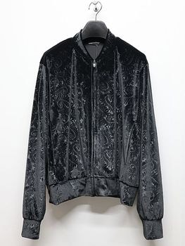 LAD MUSICIAN����å� �ߥ塼�������/EMBOSSED VELOUR TRACK JACKET/BLACK