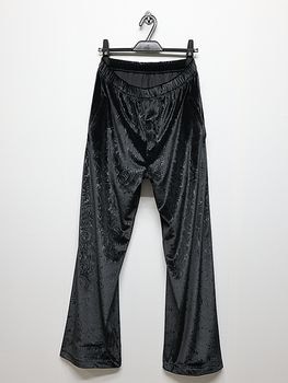 LAD MUSICIAN����å� �ߥ塼�������/EMBOSSED VELOUR STRAIGHT PANTS/BLACK