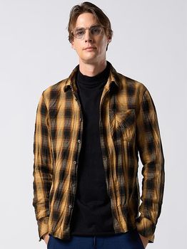 (ͽ���ʡ�12��1������ͽ��/wjk�����֥른��������/twist wrinkle check shirt/yellow check