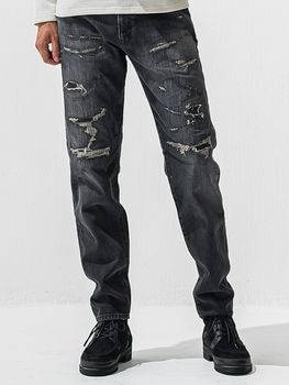 (ͽ���ʡ�12��1������ͽ��/42TH RESOUND CLOTHING���ꥵ����ɥ���������/regular taperd Scott jeans/BKUSED