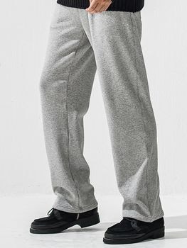 (ͽ���ʡ�11��12������ͽ��/42TH RESOUND CLOTHING���ꥵ����ɥ���������/SEMIWAIDE velours fleece WIDE TUCK PANTS/GREY