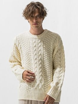 (ͽ���ʡ�11��12������ͽ��/42TH RESOUND CLOTHING���ꥵ����ɥ���������/LOOSE FIT cable law sweater/OFF