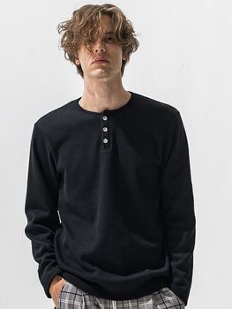 (ͽ���ʡ�11��12������ͽ��/42TH RESOUND CLOTHING���ꥵ����ɥ���������/velours fleece thermal HENRY/BLACK