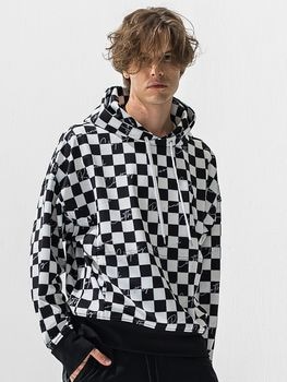 (ͽ���ʡ�11��12������ͽ��/42TH RESOUND CLOTHING���ꥵ����ɥ���������/checker back fleece hoodie/WHBK