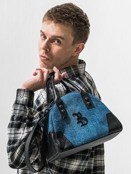 (ͽ���ʡ�12��1������ͽ��/42TH RESOUND CLOTHING���ꥵ����ɥ���������/denimmini boston bag/INDIGO