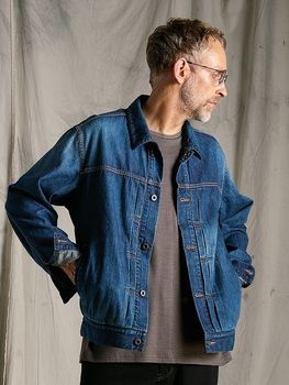 (ͽ���ʡ�2��3������ͽ��/wjk�����֥른��������/8oz denim thin jacket/fade indigo