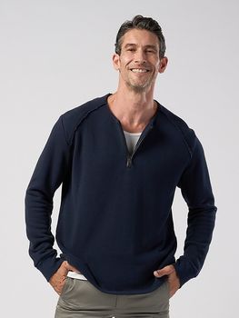 (ͽ���ʡ�1��2������ͽ��/wjk�����֥른��������/soft luxe urake half-zip sweat shirt/navy