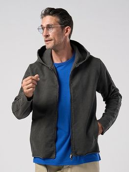 (ͽ���ʡ�2��3������ͽ��/wjk�����֥른��������/compact urake cut-off line zip hoodie/dust gray