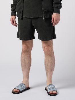 (ͽ���ʡ�3��4������ͽ��/wjk�����֥른��������/hard dry waffle shorts/dust charcoal