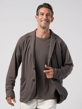 (ͽ���ʡ�3��4������ͽ��/wjk�����֥른��������/super100's wool jersey easy jacket/steal gray