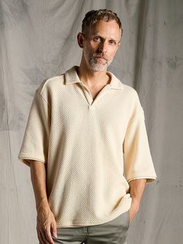 (ͽ���ʡ�3��4������ͽ��/wjk�����֥른��������/russell knit skipper polo H/S/natural