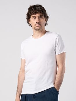 (ͽ���ʡ�3��4������ͽ��/wjk�����֥른��������/slim cut-off crew-neck S/S/white