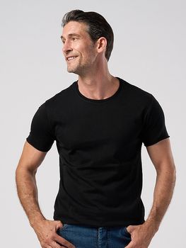 (ͽ���ʡ�3��4������ͽ��/wjk�����֥른��������/slim cut-off crew-neck S/S/deep black