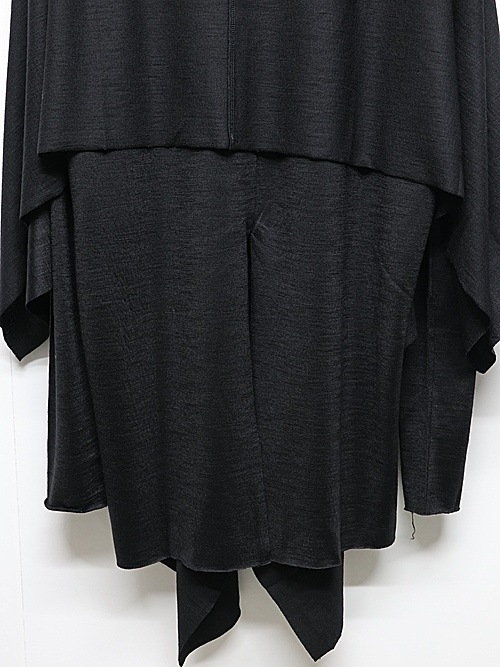 JULIUSꥦ/WOOL SZ JERSEY CUT & SEWN5/BLACK