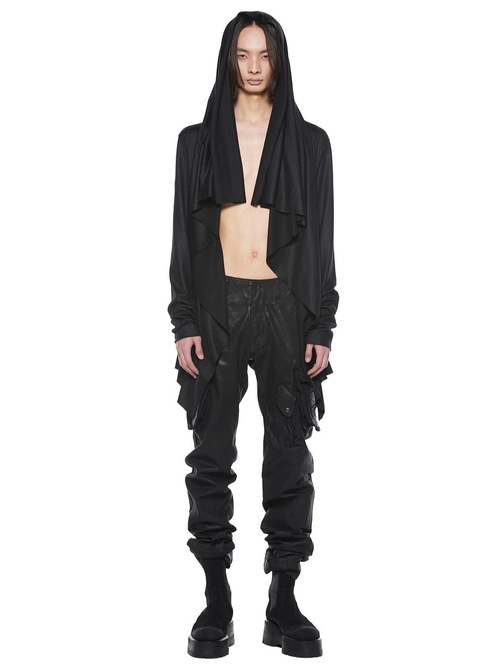 JULIUSꥦ/WOOL SZ JERSEY CUT & SEWN5/BLACK