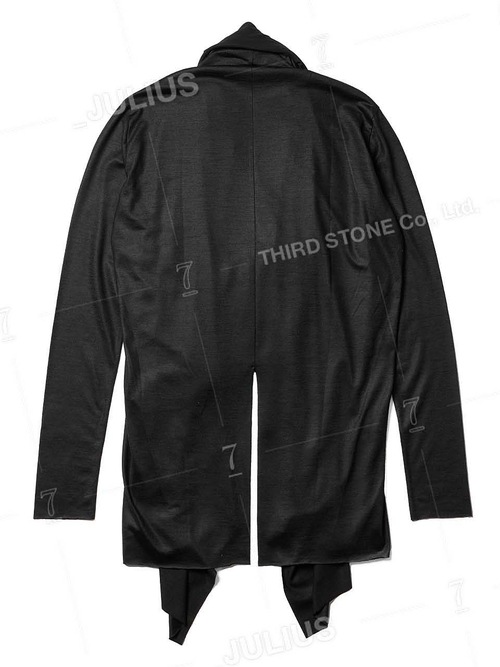 JULIUSꥦ/WOOL SZ JERSEY CUT & SEWN5/BLACK