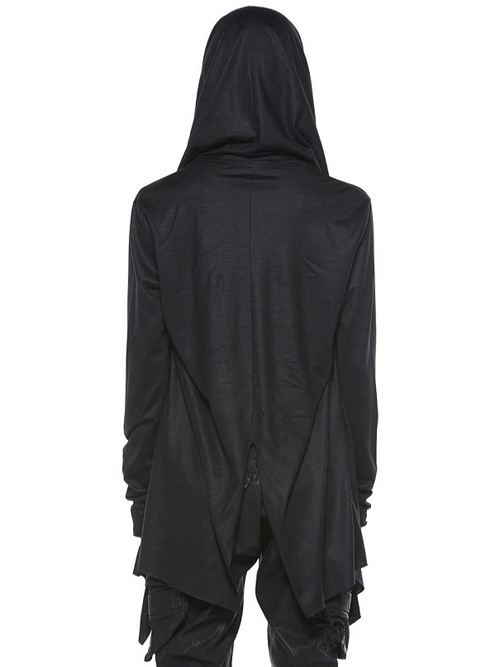 JULIUSꥦ/WOOL SZ JERSEY CUT & SEWN5/BLACK