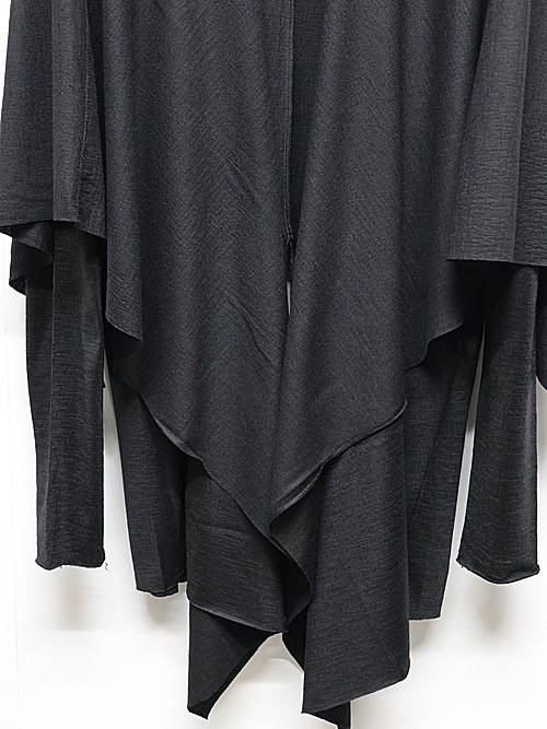 JULIUSꥦ/WOOL SZ JERSEY CUT & SEWN5/BLACK