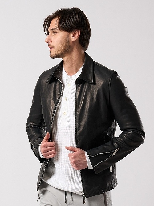 (ͽ���ʡ�9��10������ͽ��/wjk�����֥른��������/cow leather single riders/black