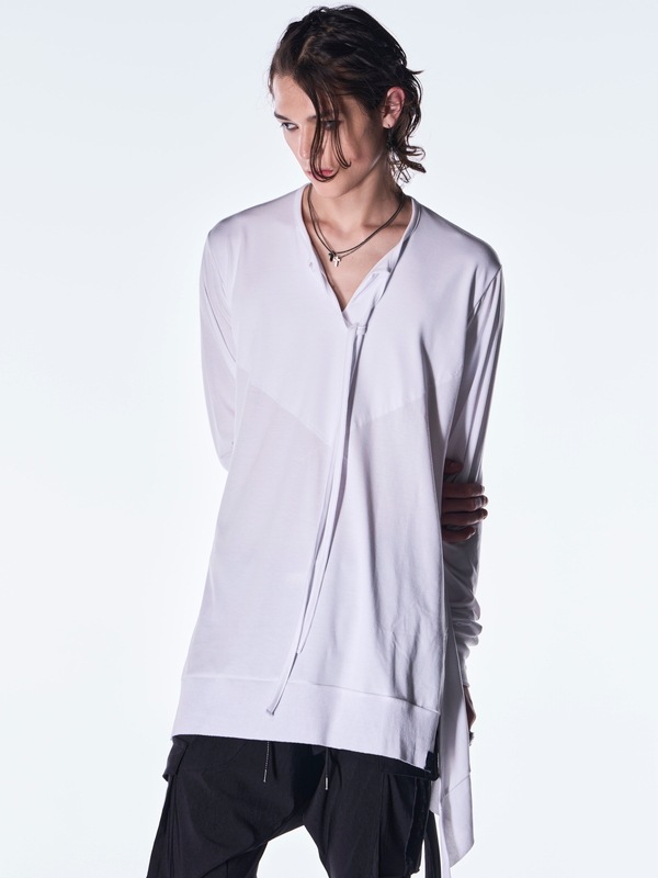 (ͽ���ʡ�8��9������ͽ��/kiryuyrik������奦����奦/BEATENJIKU Piping Flare T-Shirt/White