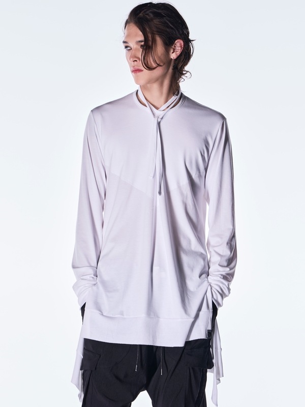 (ͽ���ʡ�8��9������ͽ��/kiryuyrik������奦����奦/BEATENJIKU Piping Flare T-Shirt/White