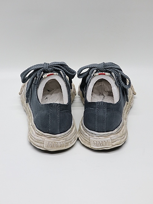 �㴰���Maison MIHARA YASUHIRO�� PETERSON 23 LOW/original sole canvas garment dye Low-Top sneakers/BLK