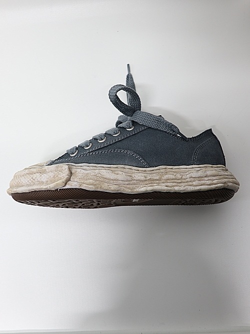 �㴰���Maison MIHARA YASUHIRO�� PETERSON 23 LOW/original sole canvas garment dye Low-Top sneakers/BLK