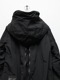 �㴰���nude:masahiko maruyama ���̡���:�ޥ��ҥ��ޥ���/Cotton/Nylon Grosgrain MULTI ZIP MILITARY SHORT HOODIE COAT/Black