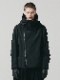 �㴰���nude:masahiko maruyama ���̡���:�ޥ��ҥ��ޥ���/Cotton/Nylon Grosgrain MULTI ZIP MILITARY SHORT HOODIE COAT/Black