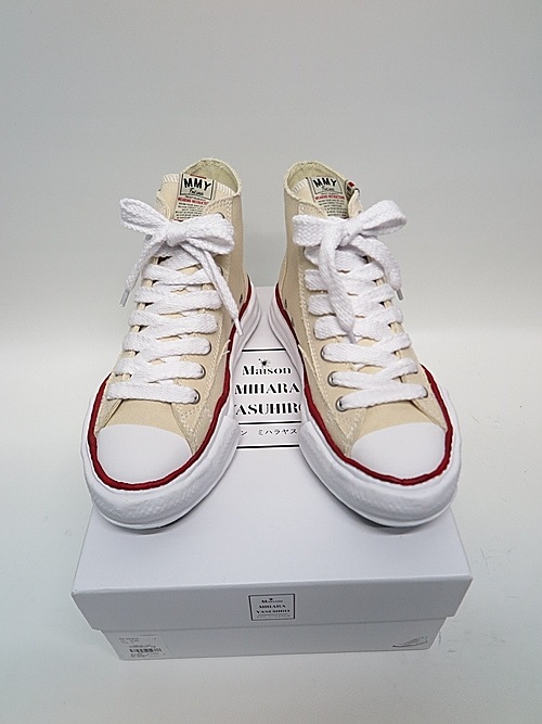 Maison MIHARA YASUHIRO/PETERSON High-top Original sole canvas hicut sneaker/NATURAL.