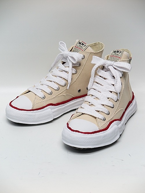 Maison MIHARA YASUHIRO/PETERSON High-top Original sole canvas hicut sneaker/NATURAL.